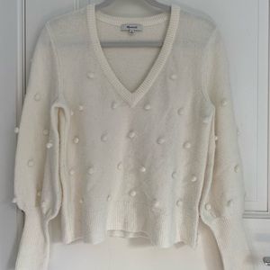 Madewell Sweater with Pom Pom Detail!